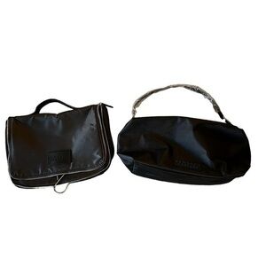 Versace Parfums | 2 Black Travel Toiletry / Cosmetics Cases